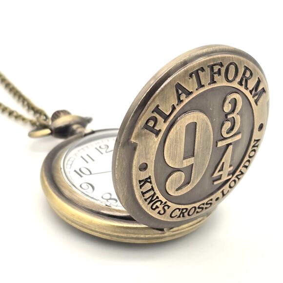 Fantasy Train Portal Pocket Watch – Personalized Magic Platform Design Vintage - Picture 2 of 11